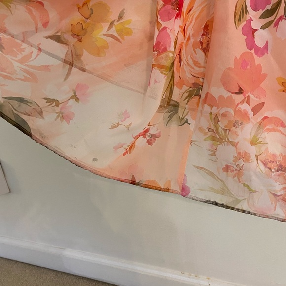 Birdy Grey Coral Sunset Peonies Bridesmaid/ Formal Dress - Picture 5 of 8